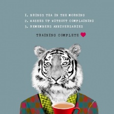 ''Training Complete '' Card by Scaffardi